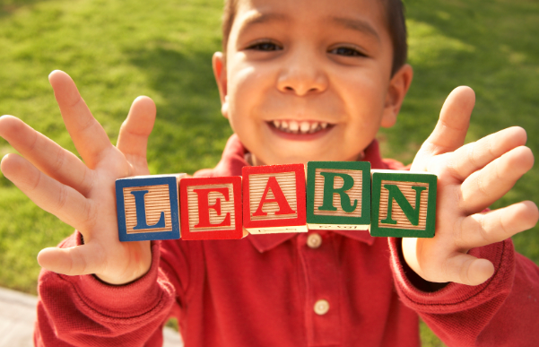 A child eager to learn image